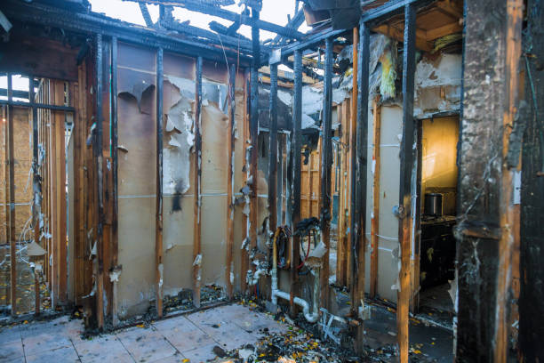 Professional Emergency Fire Cleanup technician working in Harlan, IN